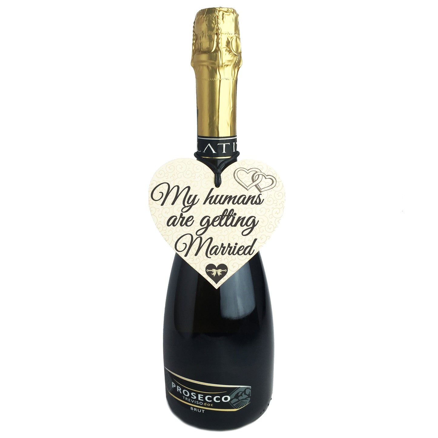 Humans Getting Married Dog Engagement Wedding Hanging Plaque
