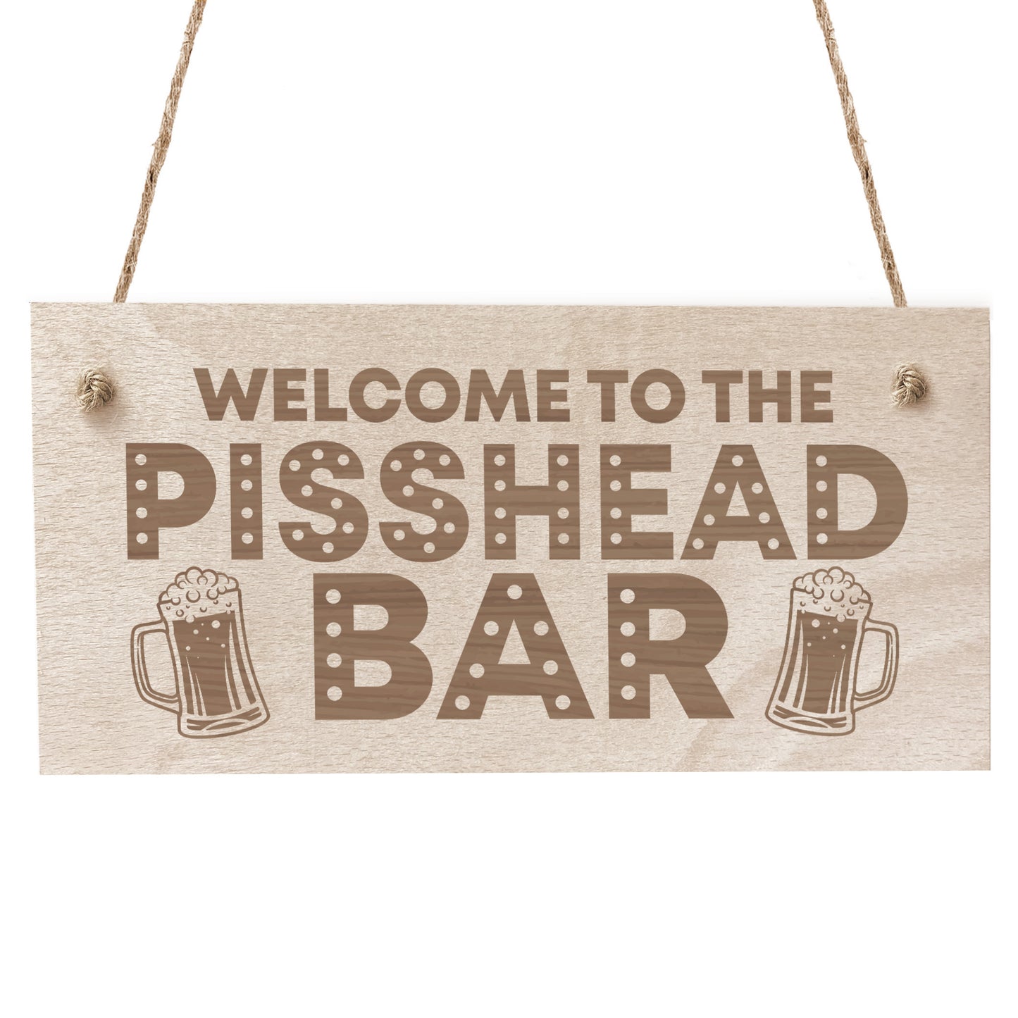 Funny HOME BAR SIGN Engraved Hanging Sign Bar Pub Signs