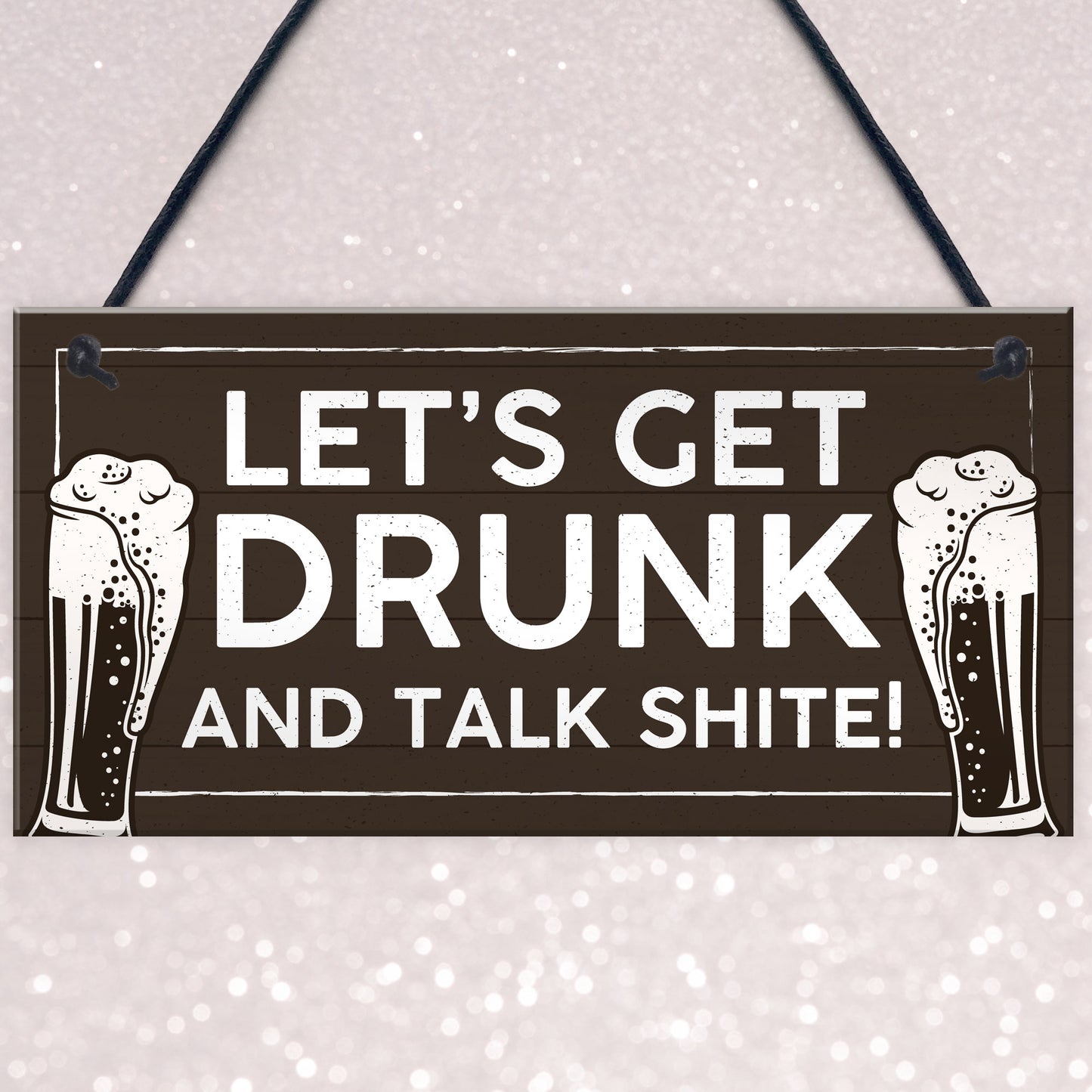 Funny Alcohol Sign Man Cave Home Bar Pub Hanging Plaque