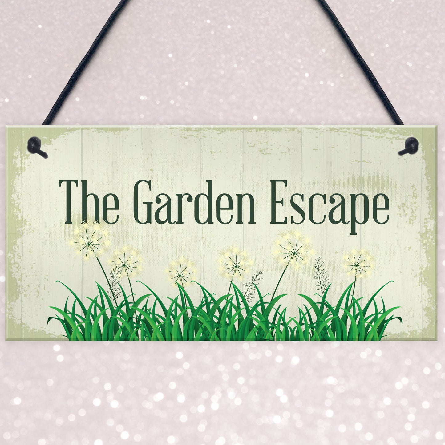 The Garden Escape Novelty Hanging Garden Home Decor Sign Gift