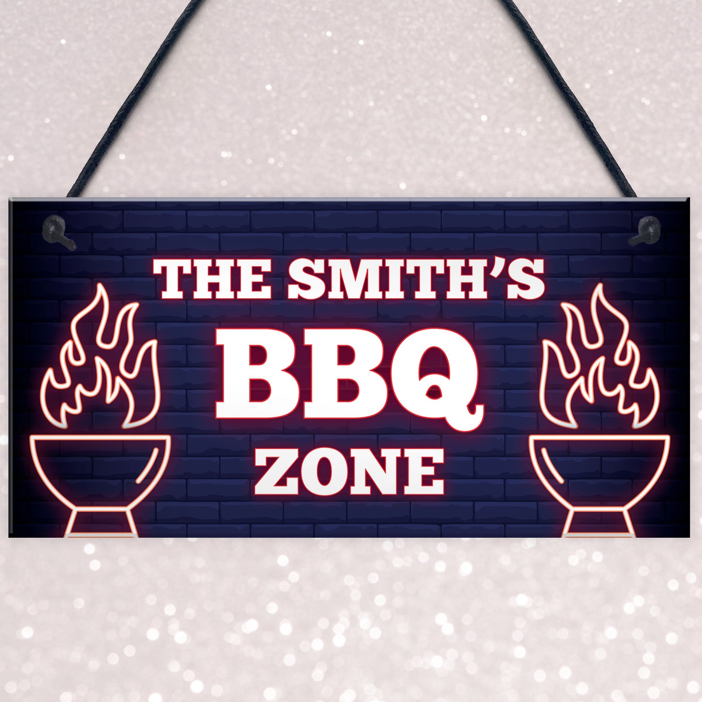 BBQ Signs For Garden Shed Summerhouse Personalised BBQ Zone