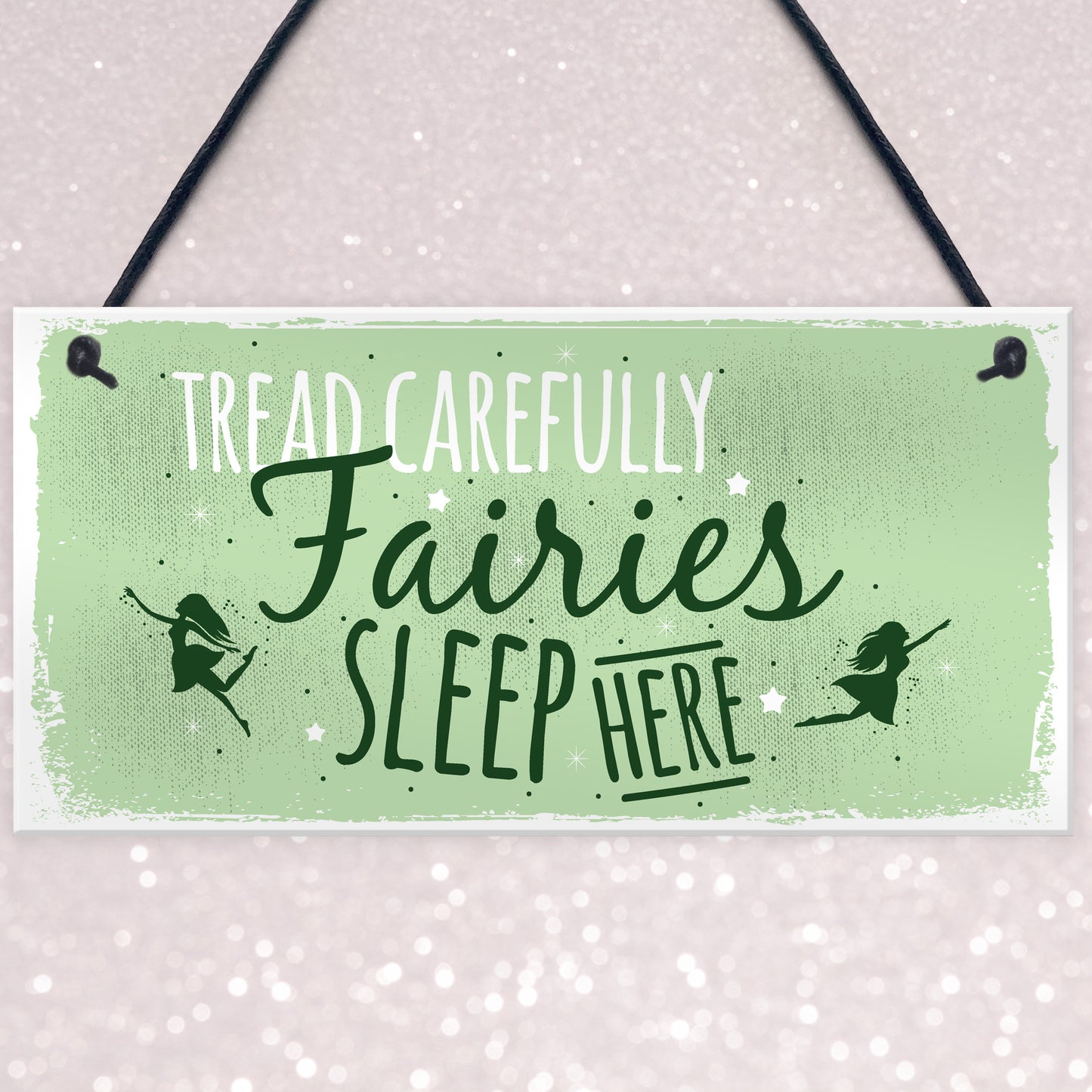 Fairies Sleep Here Garden Fairy Sign Plaque Home Gift Friend