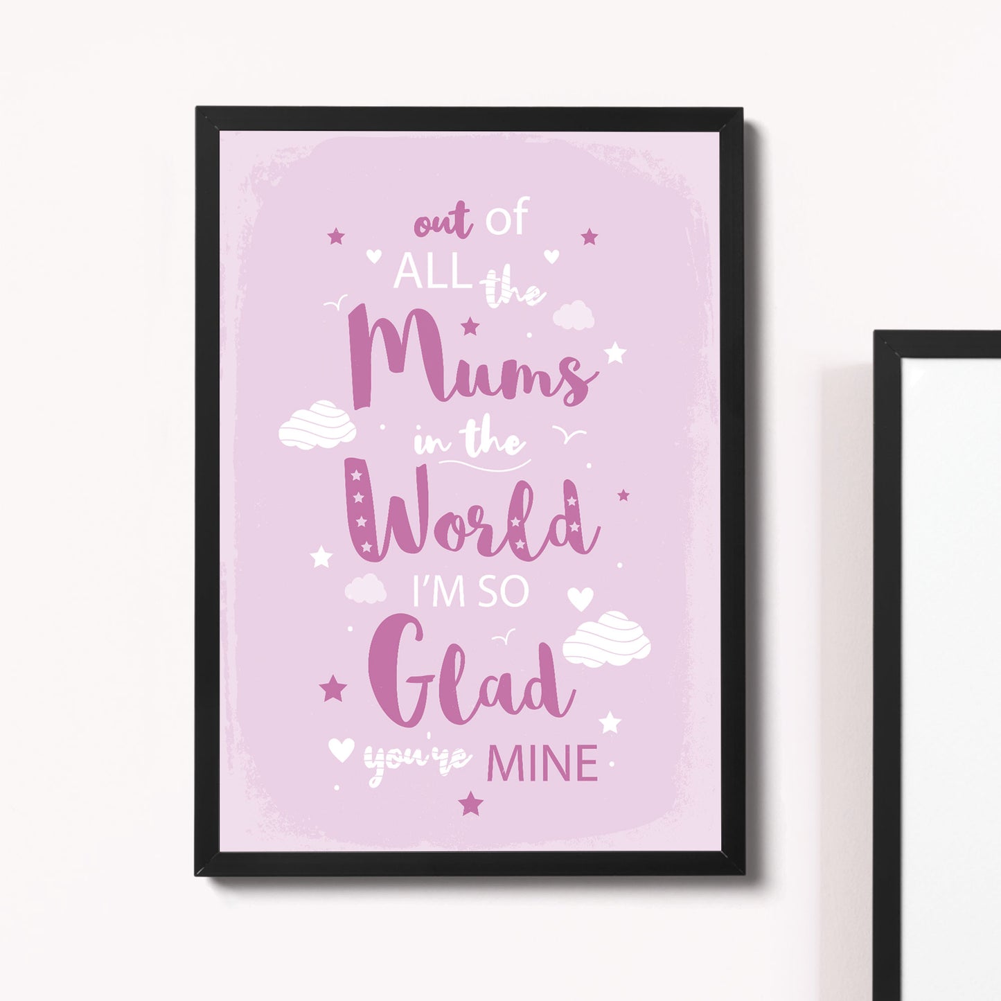 FRAMED MUM Print Birthday Gift For Mum Gift From Daughter Son