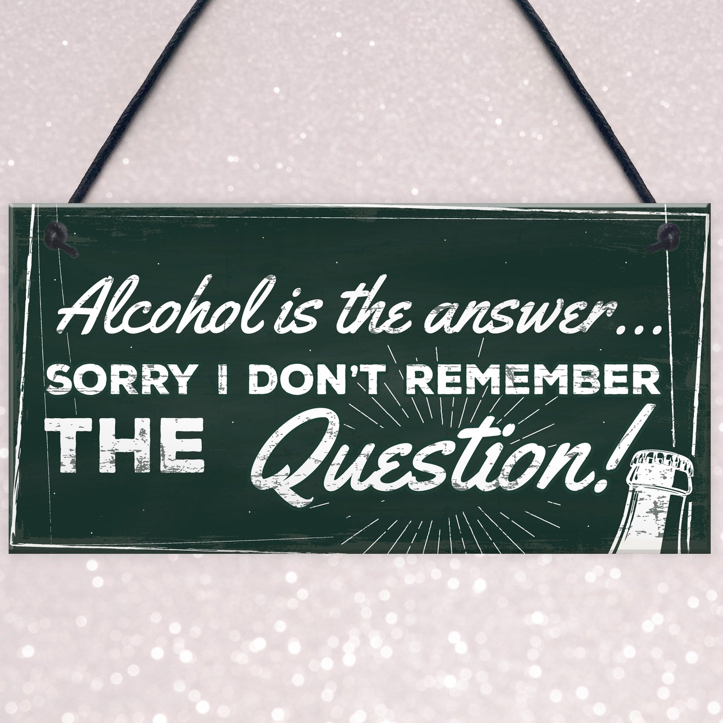 Funny Kitchen Plaque Vodka Beer Gin Gift Man Cave Home Bar Sign