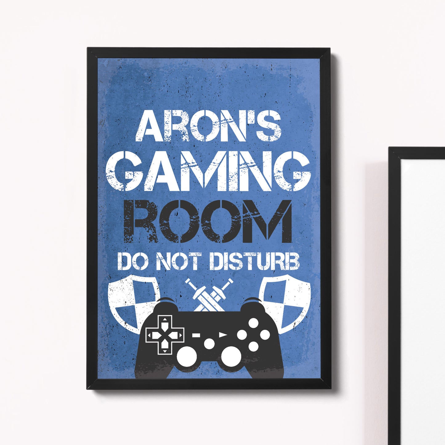 Personalised Bedroom Framed Print Boys Bedroom Wall Art