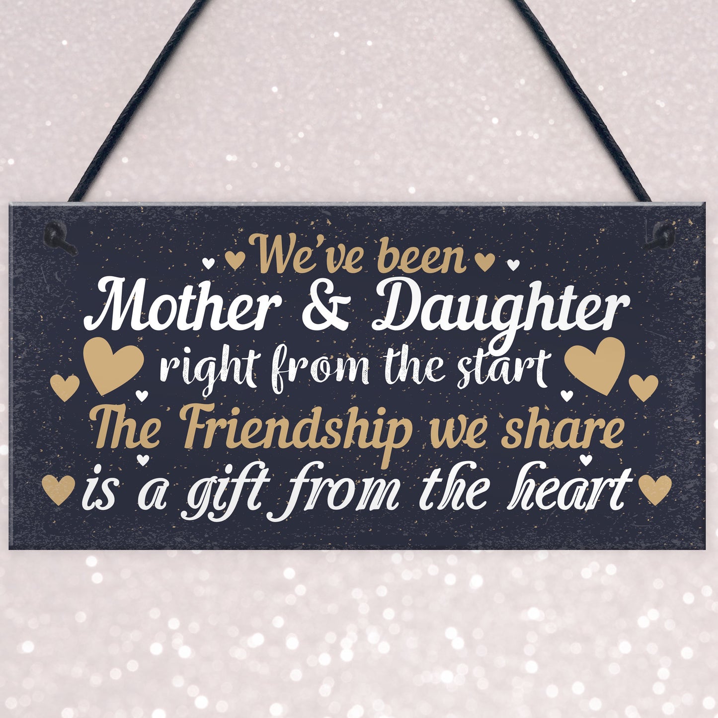 Mother And Daughter Keepsake Gift For Christmas Birthday Sign