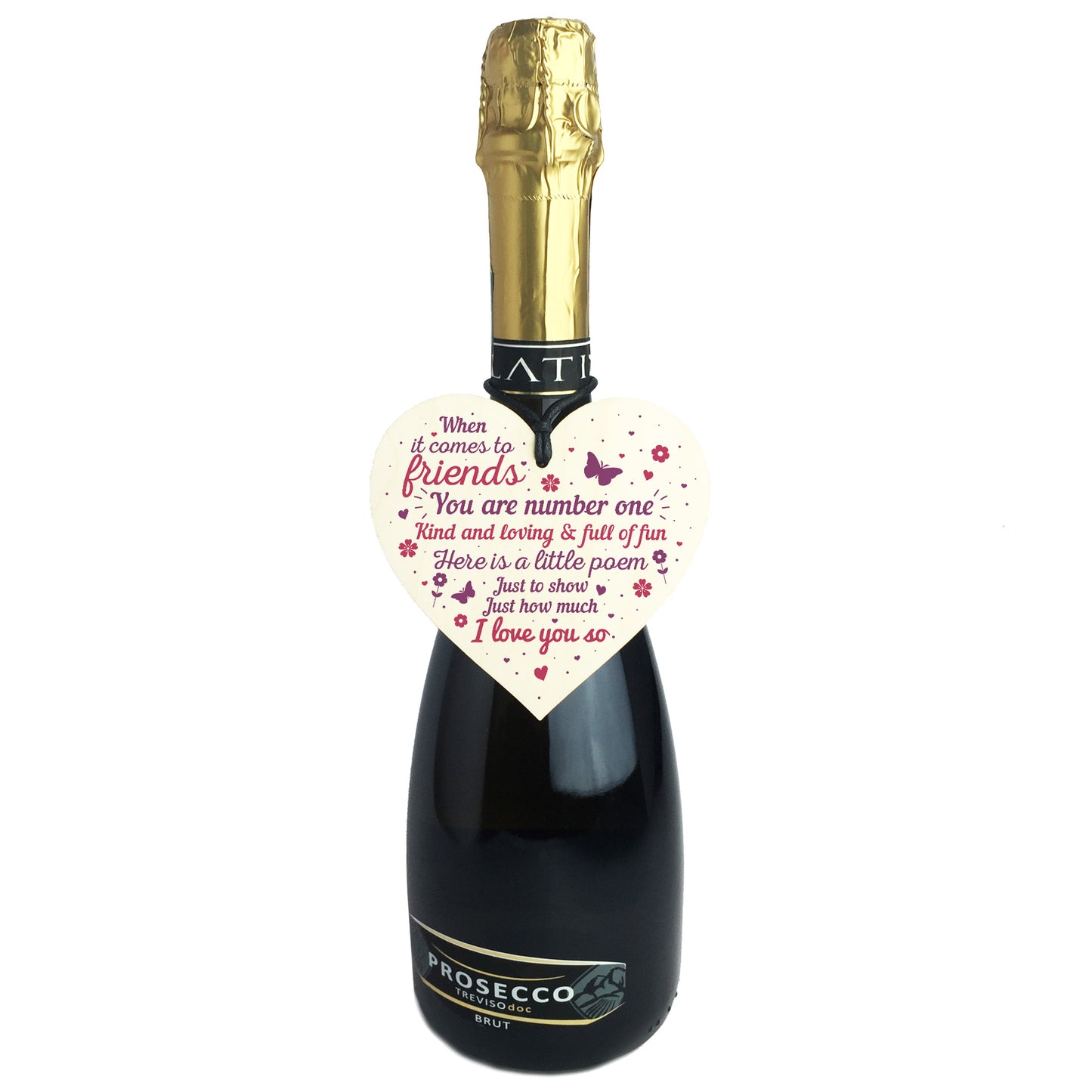 Friendship Wood Heart Plaque Gift Best Friend Thank You Keepsake