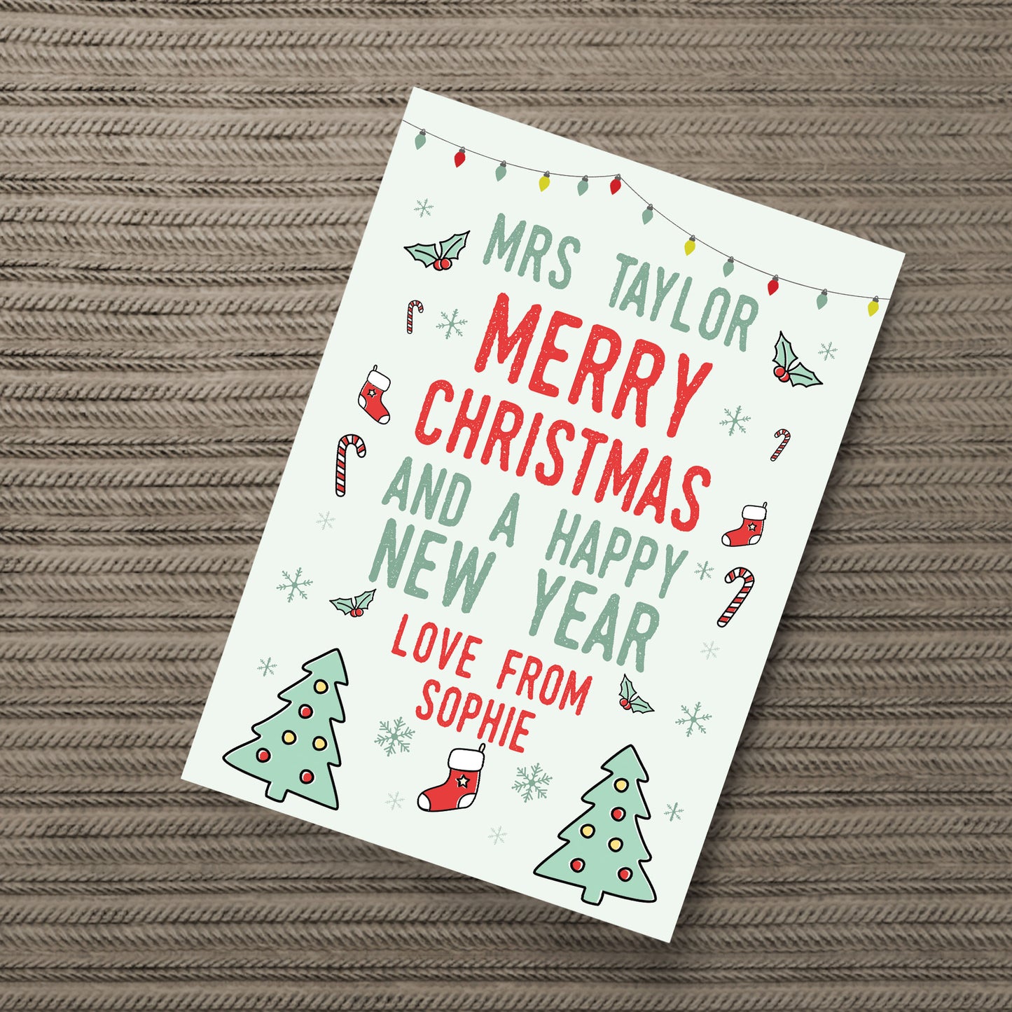 Christmas Gift For Teacher Teaching Assistant PERSONALISED Gift