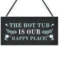 Hot Tub Sign Bundle Novelty Garden Decor Shed Gate Fence