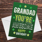 Grandad Birthday Card From Grandson Granddaughter Birthday