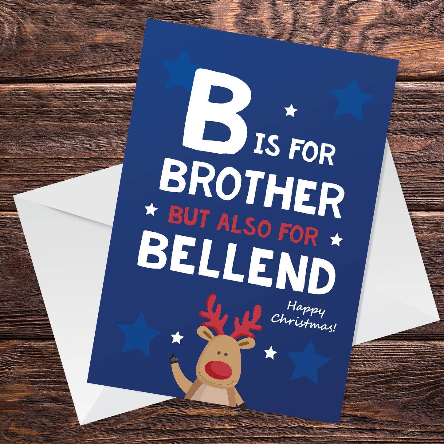 FUNNY Christmas Card For Brother A6 Card Rude Card For Brother