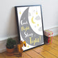 Grey Yellow Nursery Framed Prints / Wall Art For Baby Room Decor