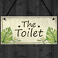 Shabby Chic Toilet Sign Door Plaque Bathroom Sign Home Decor
