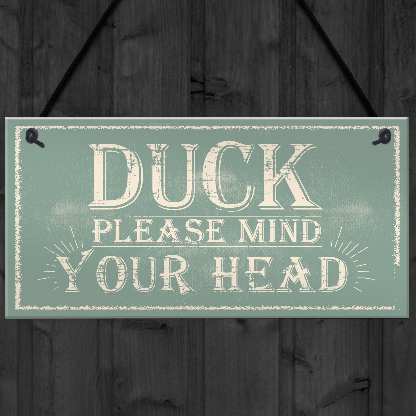 Duck Mind Your Head Friendship Home Gifts Door Wall Plaques
