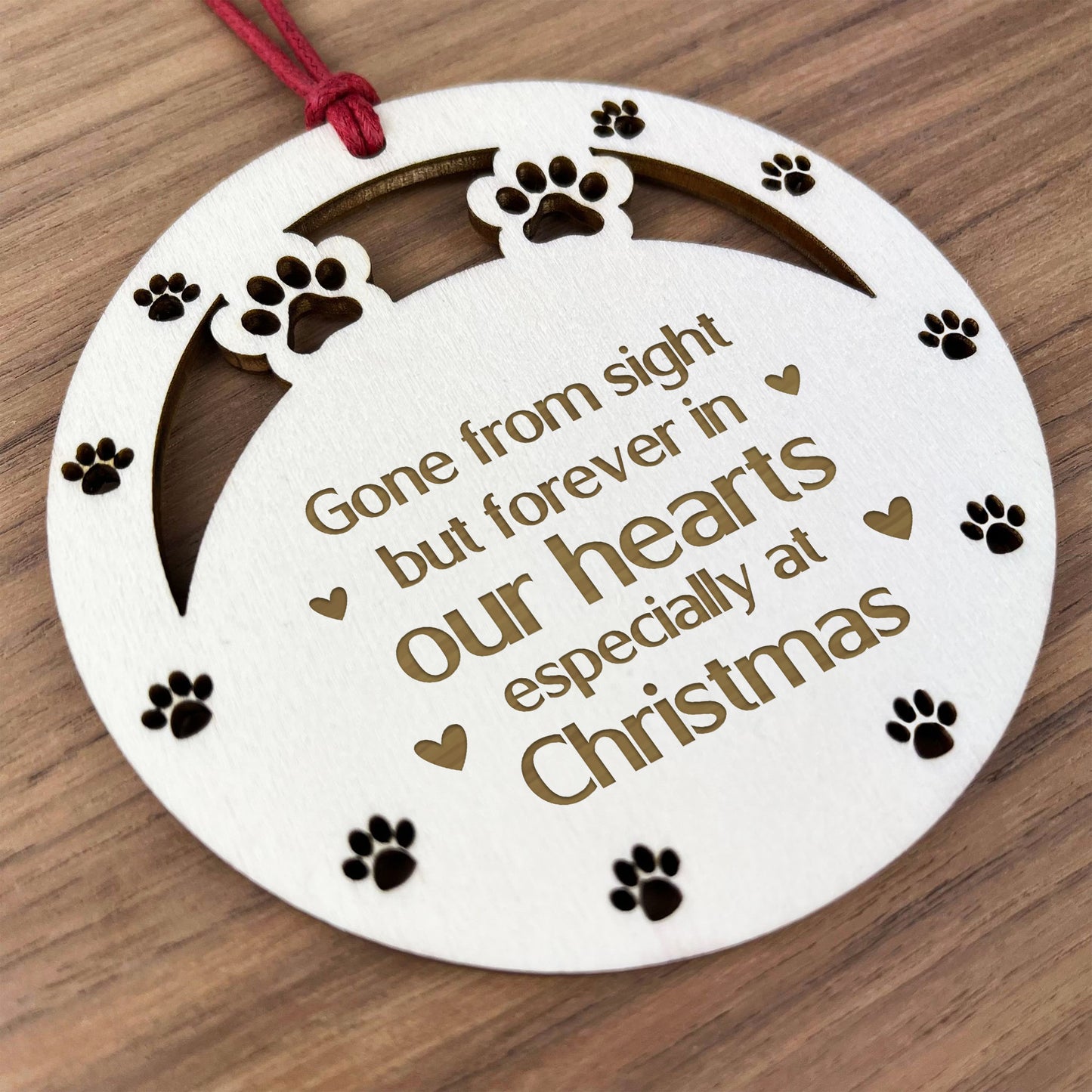 Christmas Memorial Decoration For Dog Cat Pet In Our Hearts