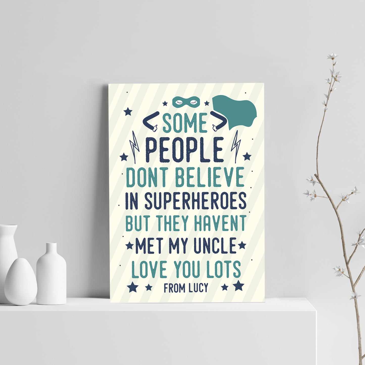 Quirky Gifts For Uncle Birthday Christmas Personalised Superhero