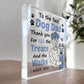 Dad Gift From Dog For Birthday Christmas Acrylic Block Dog Dad