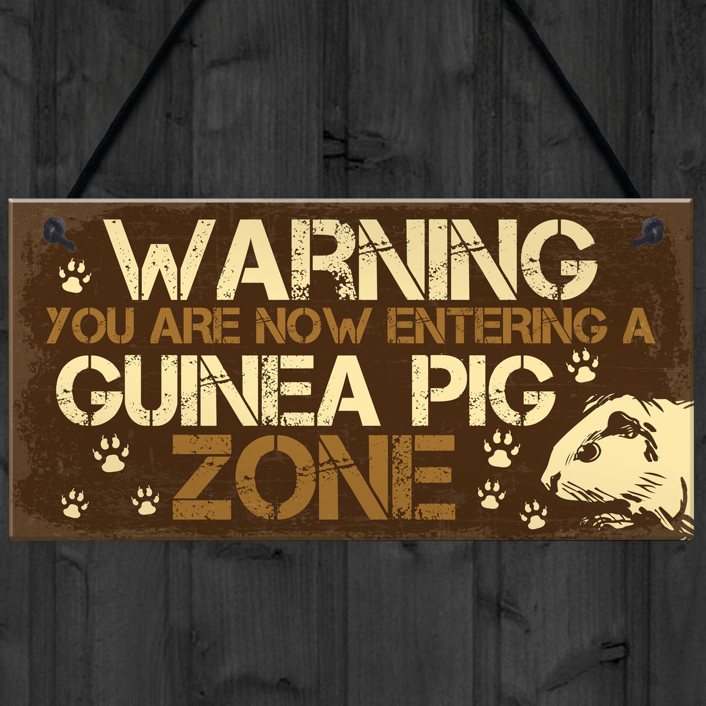 Beware Of The Guinea Pig Sign For Guinea Pig Lovers Pet Alert