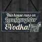 Fun Laughter Vodka Kitchen Plaque Alcohol Home Bar Sign Gifts