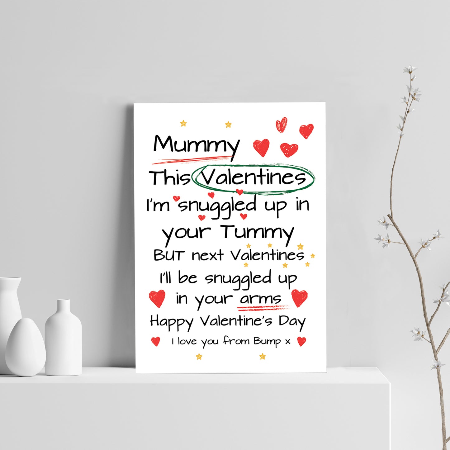 Mummy To Be Gifts For Valentines Day Gift From Bump Print