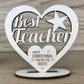 Thank You Teacher Gift Happy Christmas Engraved Heart Student
