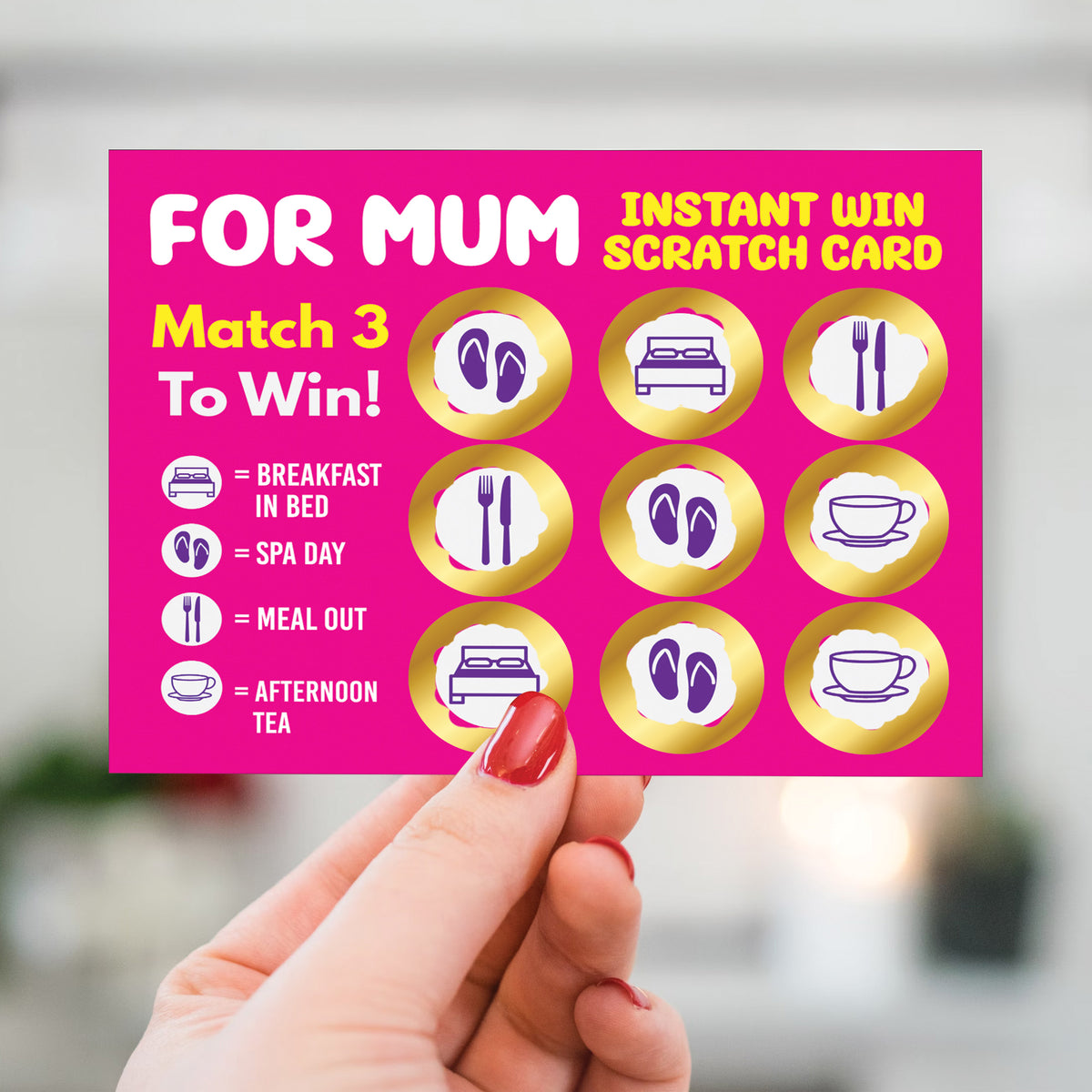 Gift for Mum Mums Scratch Card Christmas Birthday Mothers Day
