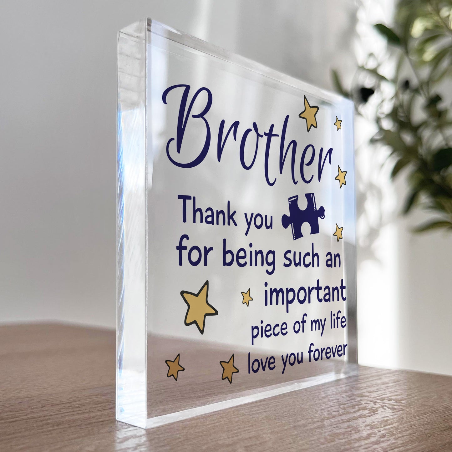 Gifts for Brother Acrylic Block Birthday Gifts Idea Christmas