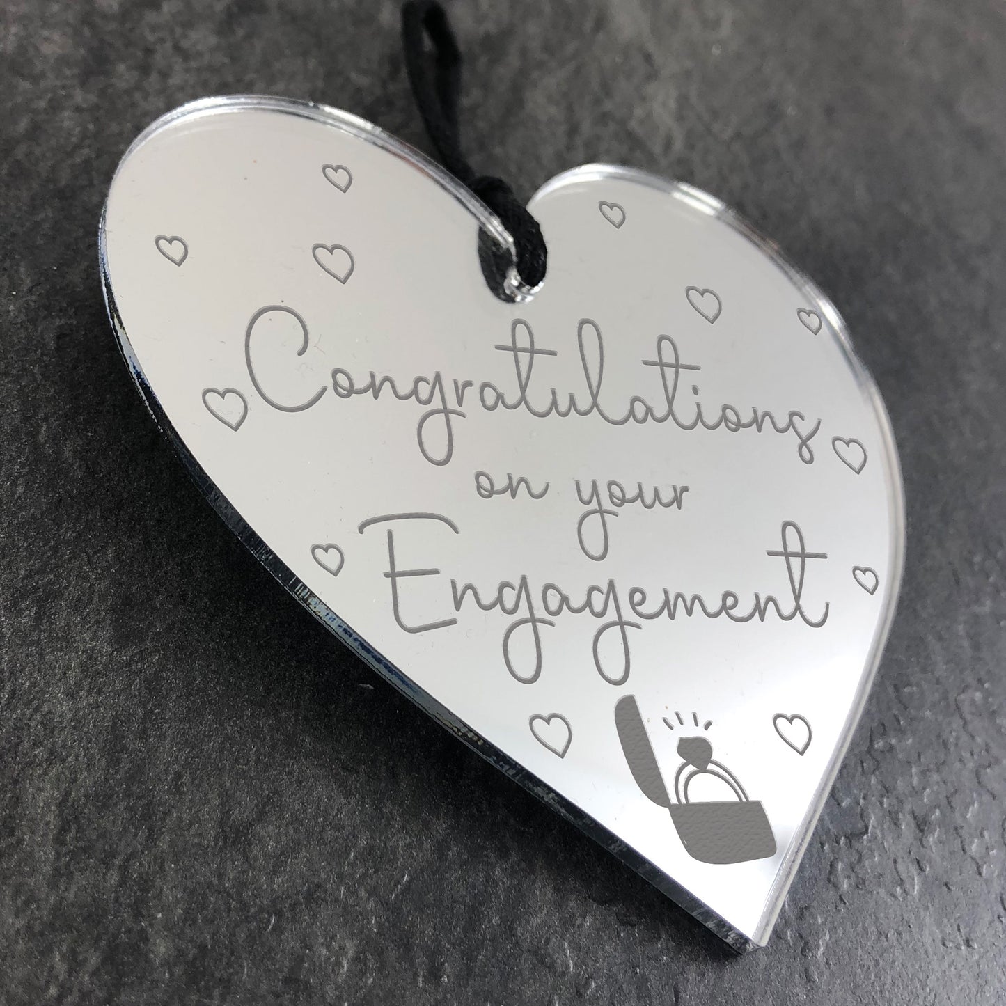 Congratulations On Your Engagement Gift For Couple Heart