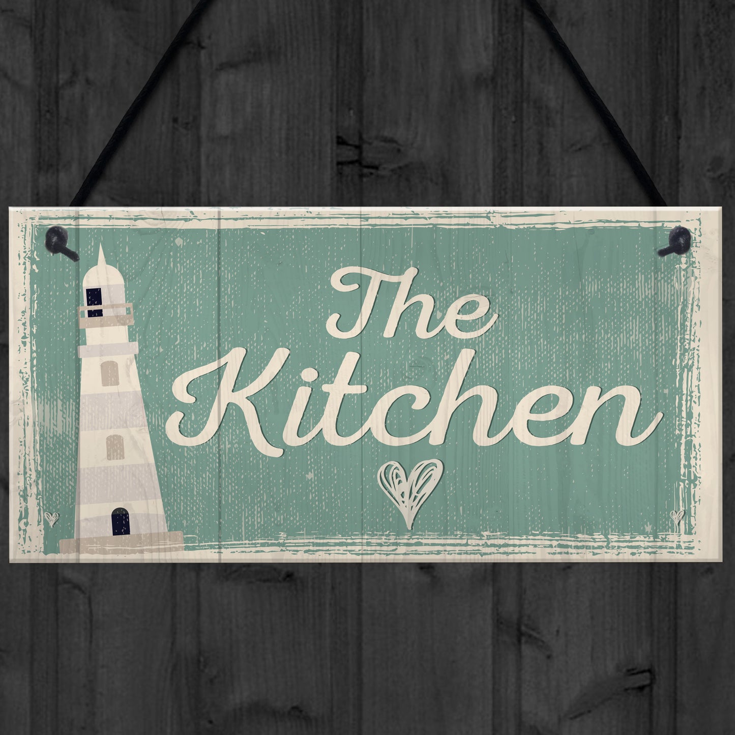 The Kitchen Hanging Plaque Seaside Nautical GIFT Shabby Chic