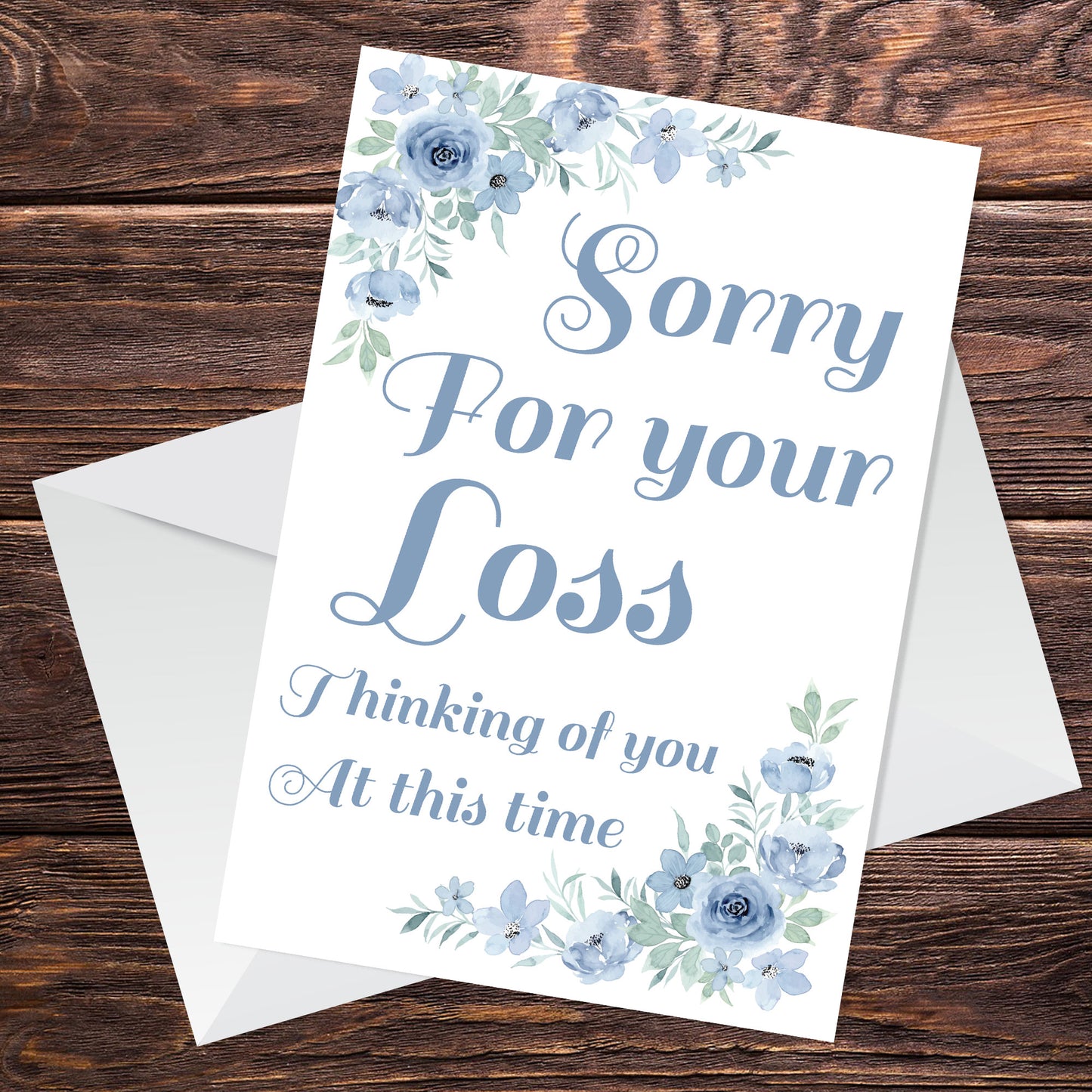 Sorry For Your Loss Sympathy Floral Condolences Bereavement Card