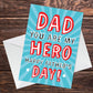 Funny Happy Fathers Day Card For Dad Daddy Novelty Dad Card