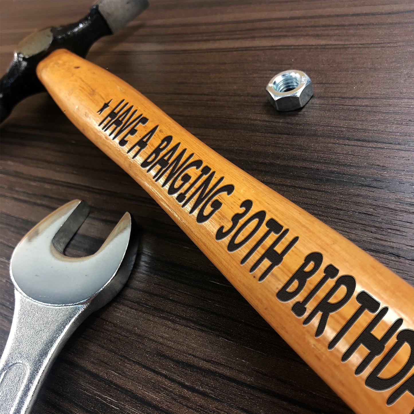 30th Birthday Engraved Hammer Gift For Him Friend Birthday Gift