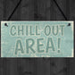 Chill Out Area Hot Tub Man Cave Shed Summer House Shed Sign