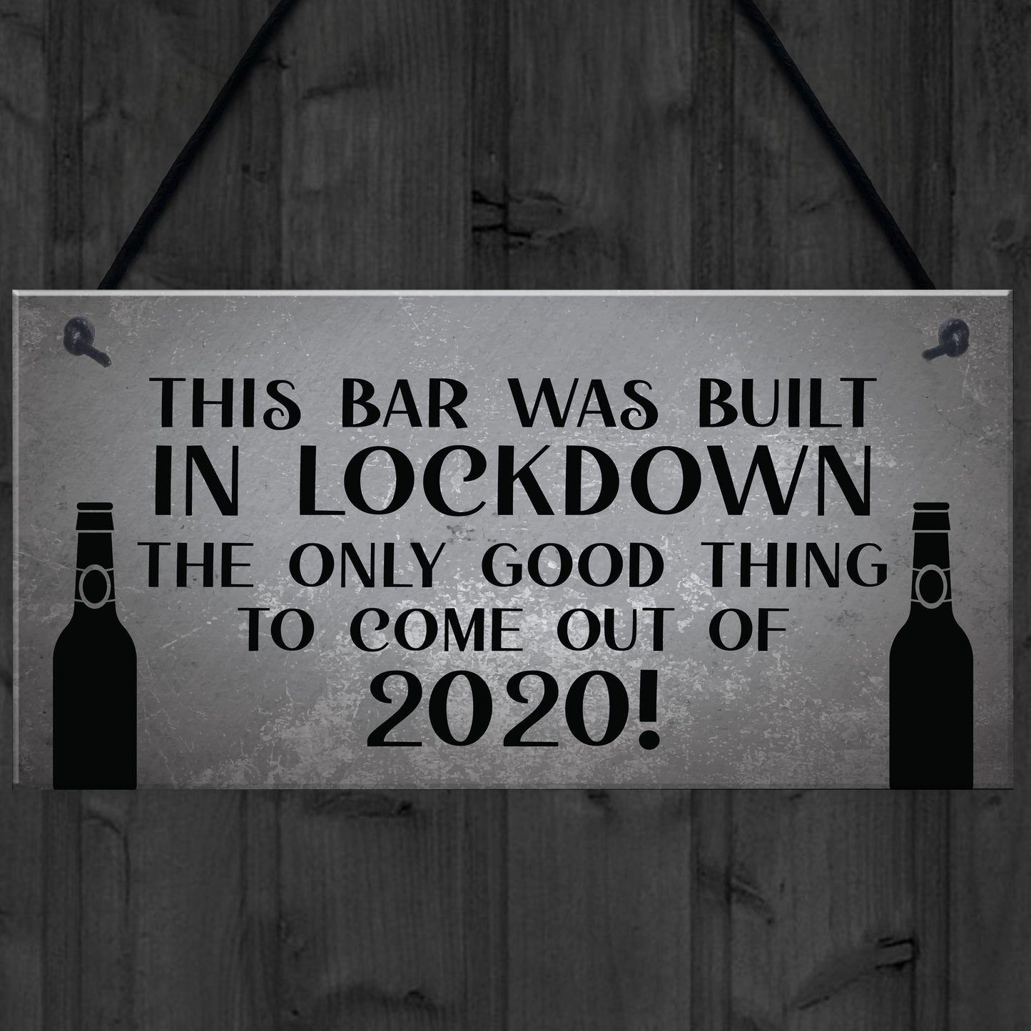 Lockdown Bar Built 2020 Funny Home Bar Sign Man Cave Shed Sign
