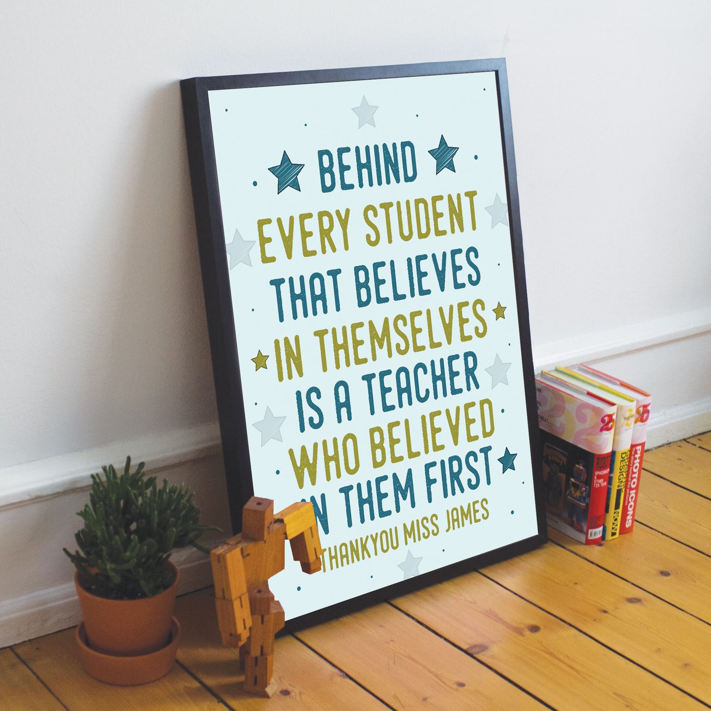 Gift For Teacher And Assistant Framed Print Plaque Thank You
