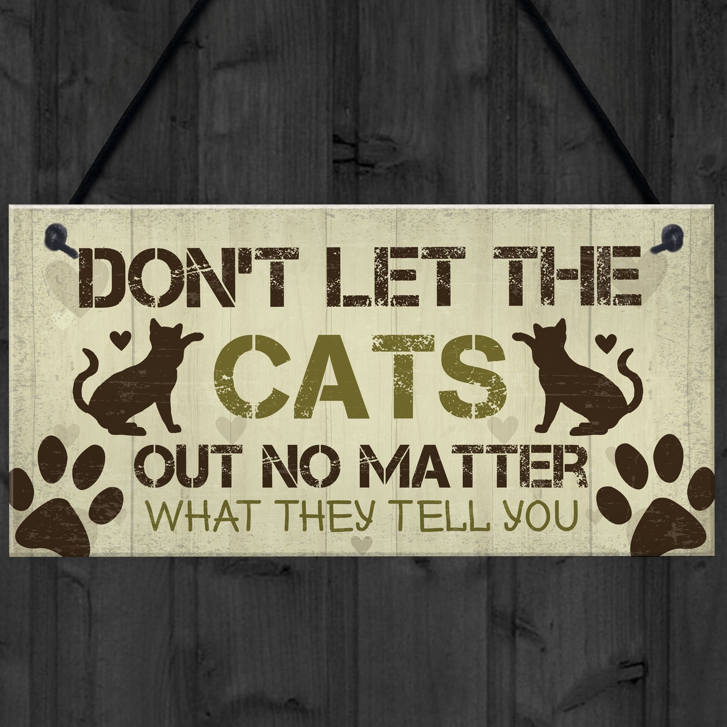 Funny Cat Signs And Plaque Cat Signs For Home Funny Cat Gift