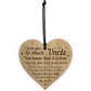 Novelty Uncle Gifts Engraved Heart Uncle Birthday Christmas Gift