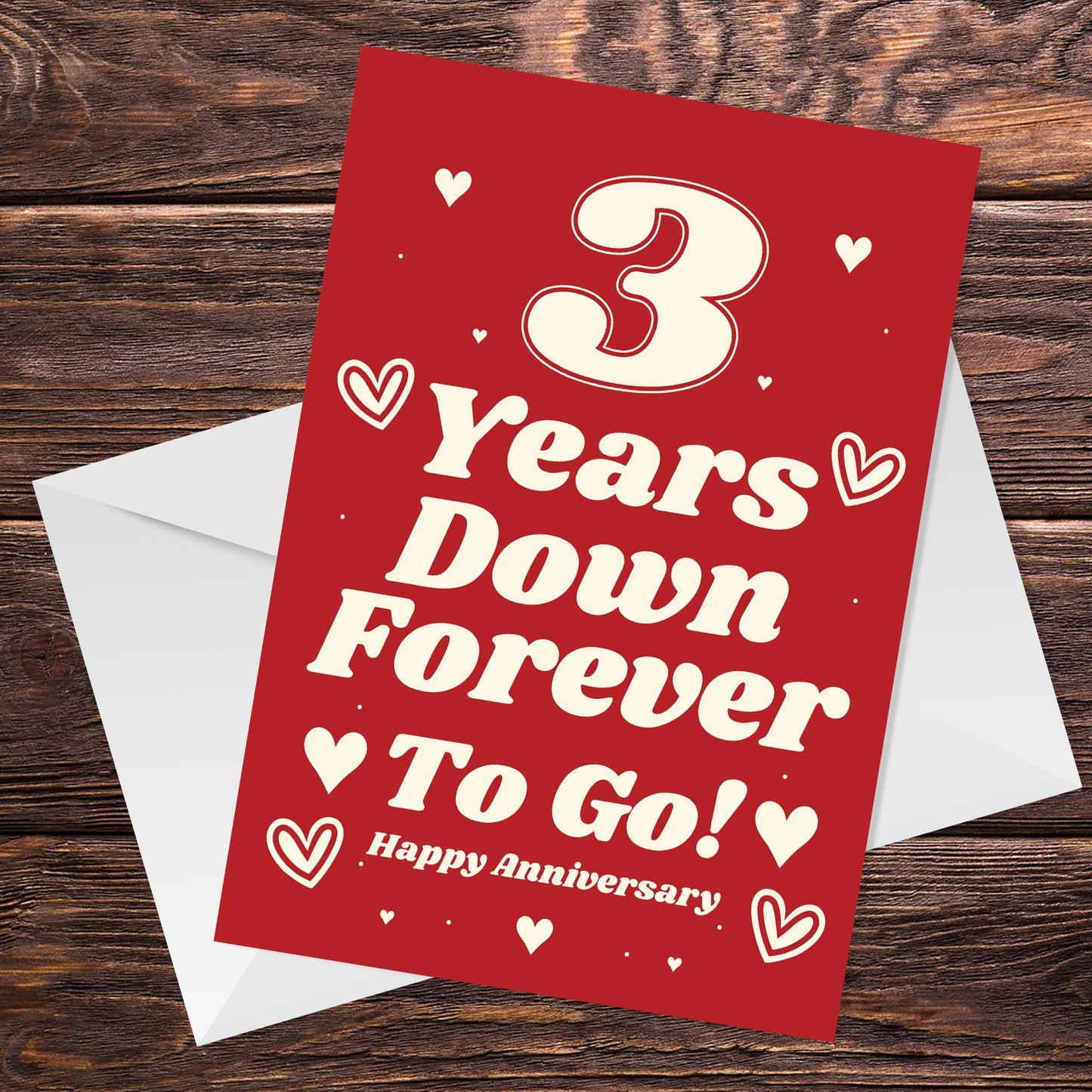 Funny Joke 3rd Anniversary Card For Husband Wife Card For Him