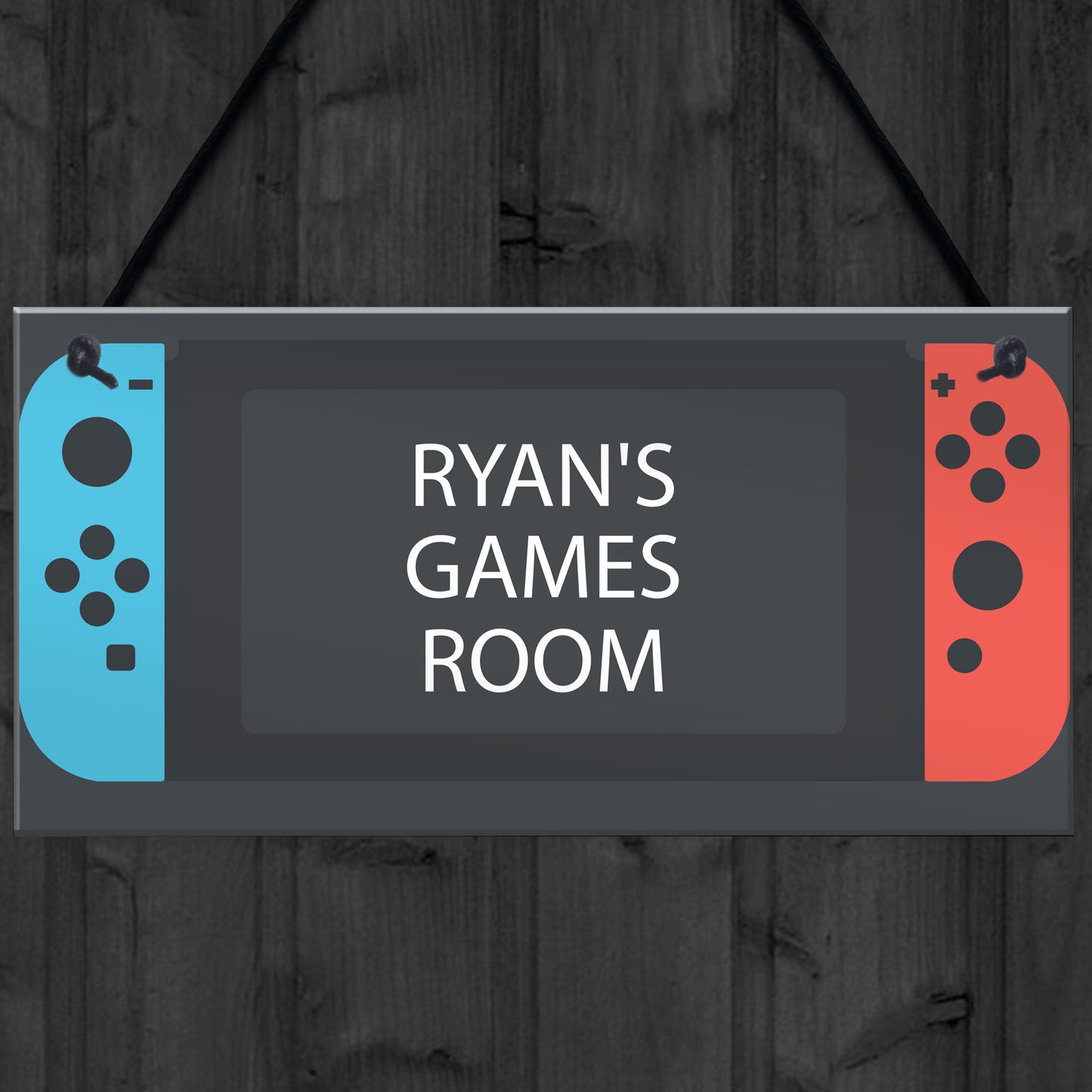 Personalised Gaming Room Sign For Son Christmas Switch Style