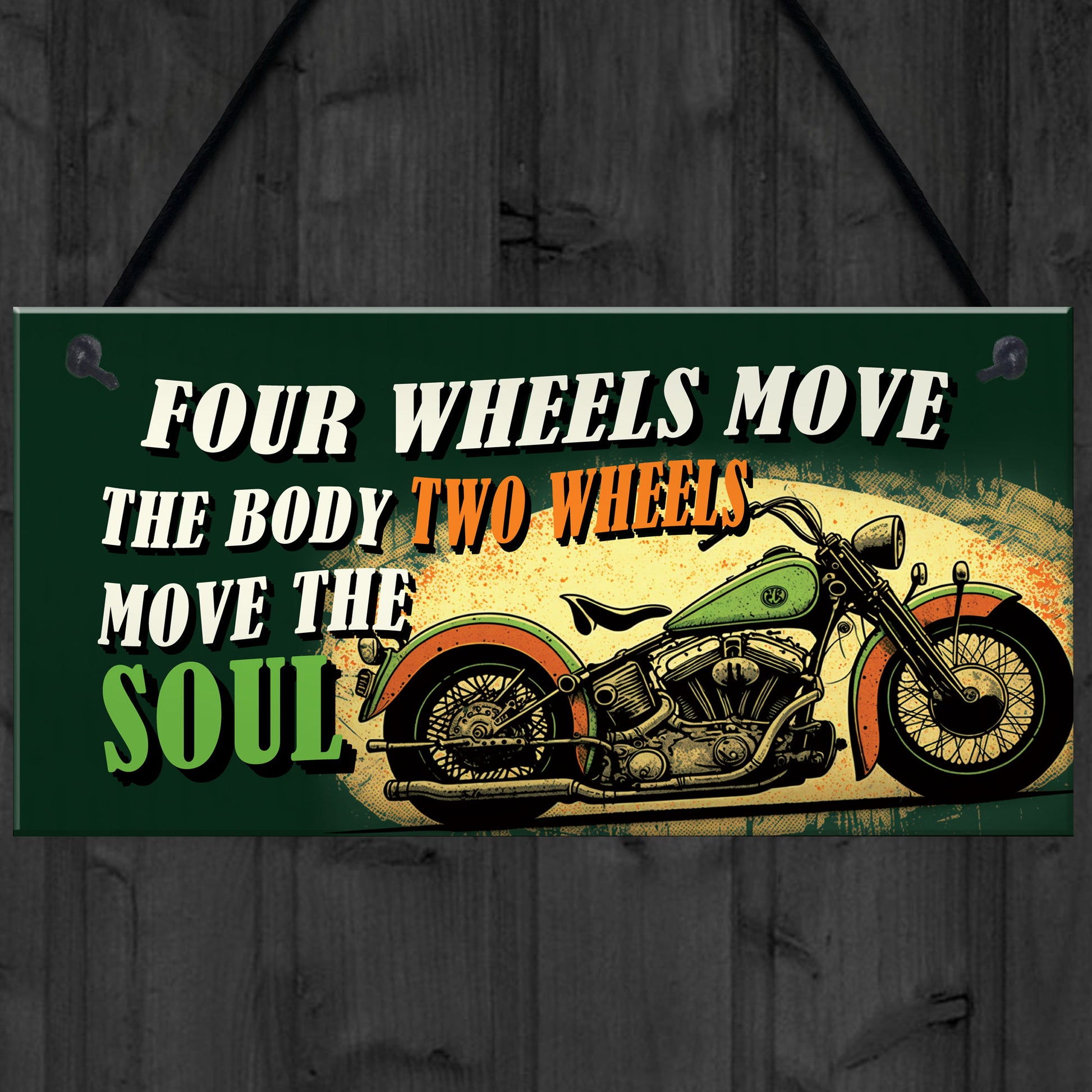 Novelty Style Motorcycle Motorbike Sign Man Cave Garage Decor
