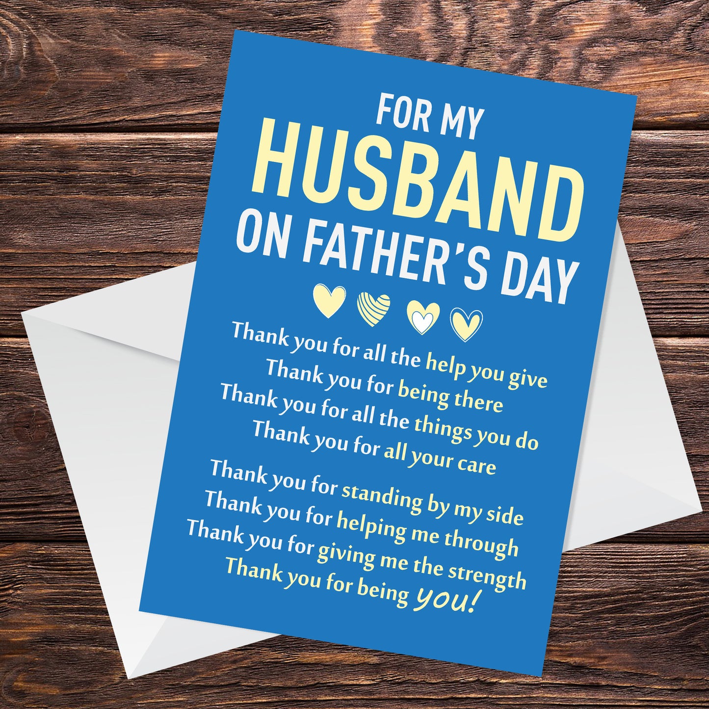 Fathers Day Card For Husband Fathers Day Card For Husband