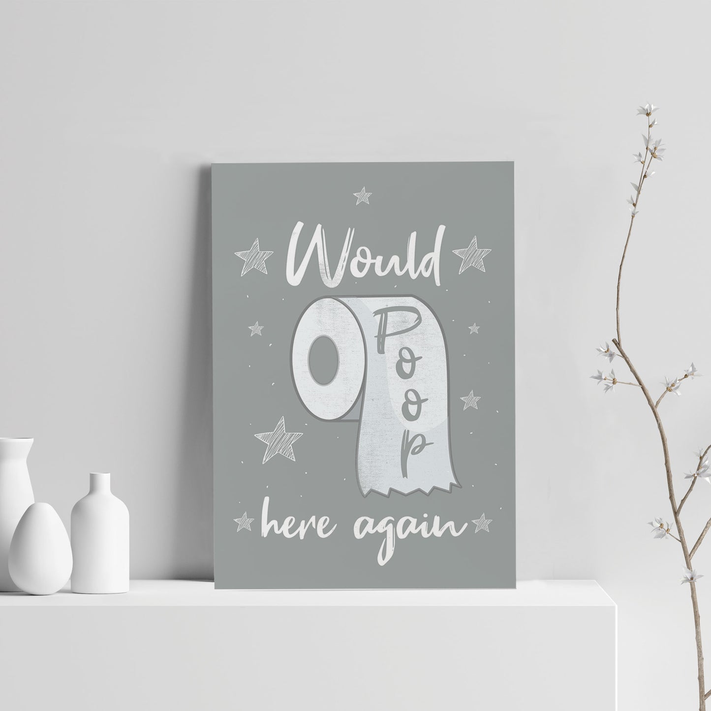 Funny Bathroom Sign Bathroom Print Funny Wall Art Toilet Sign