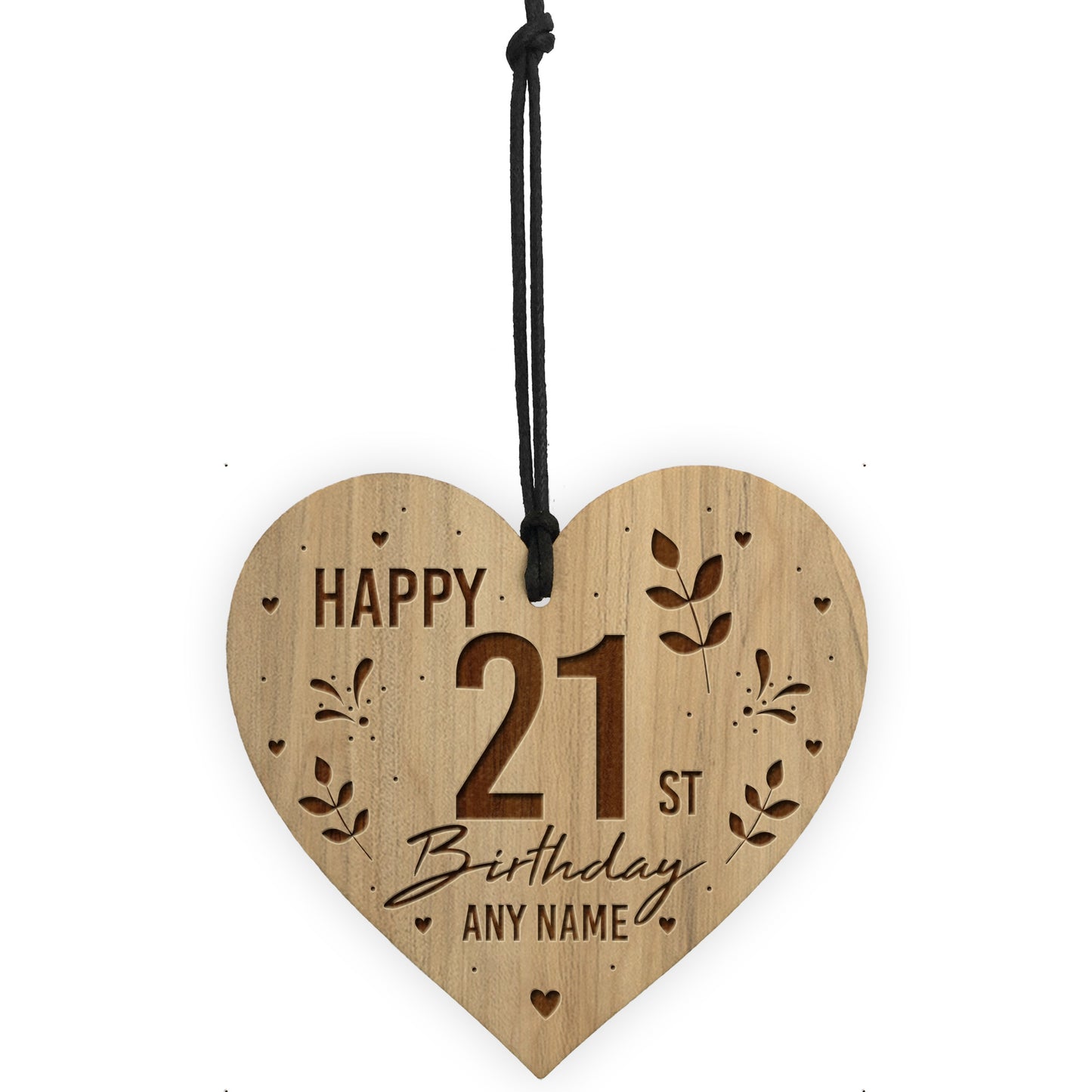 16th 18th 21st 30th Birthday Gift For Best Friend Engraved Heart