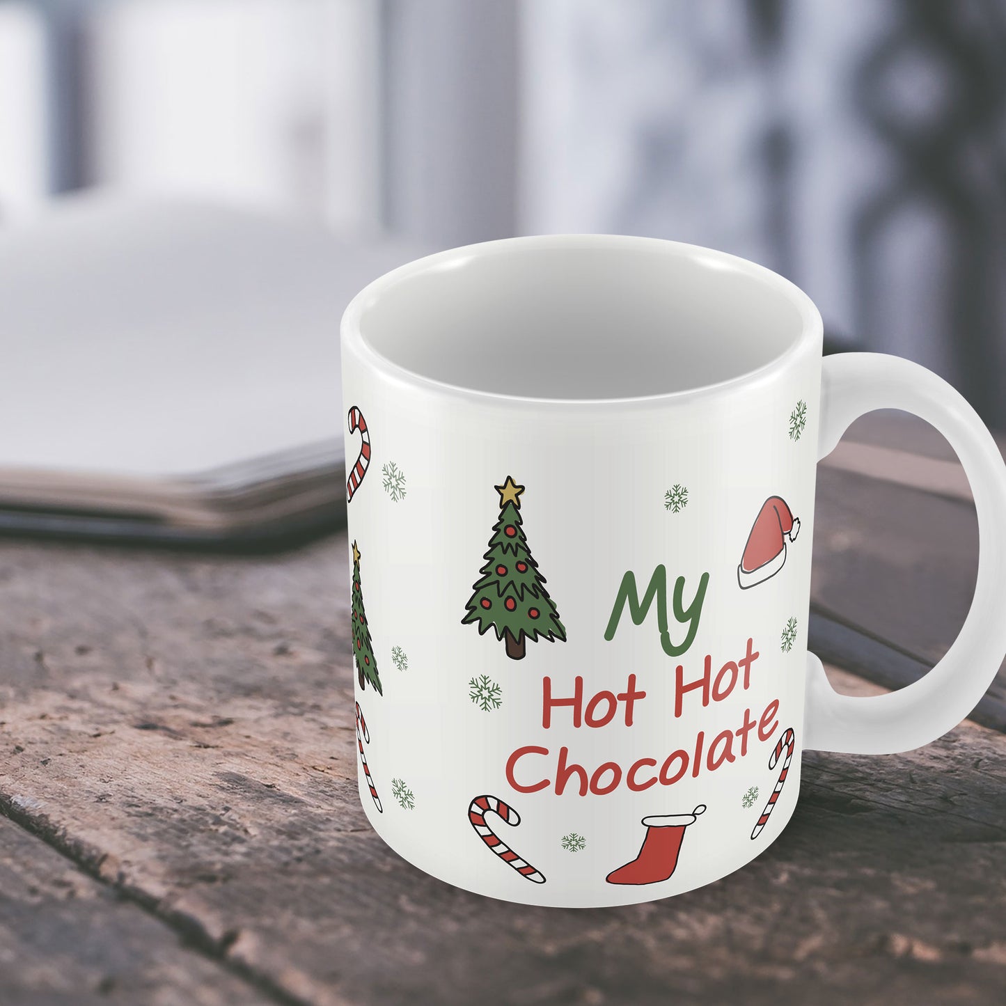 My Hot Hot Chocolate Funny Christmas Mug Gift For MUM DAD NAN