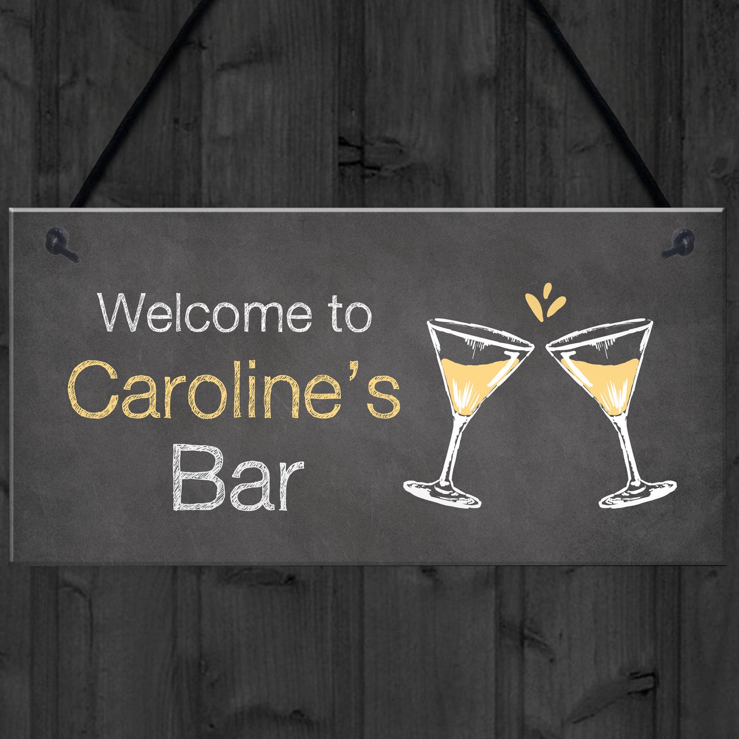 Shabby Chic Bar Sign Home Bar Kitchen Sign Gift For Her