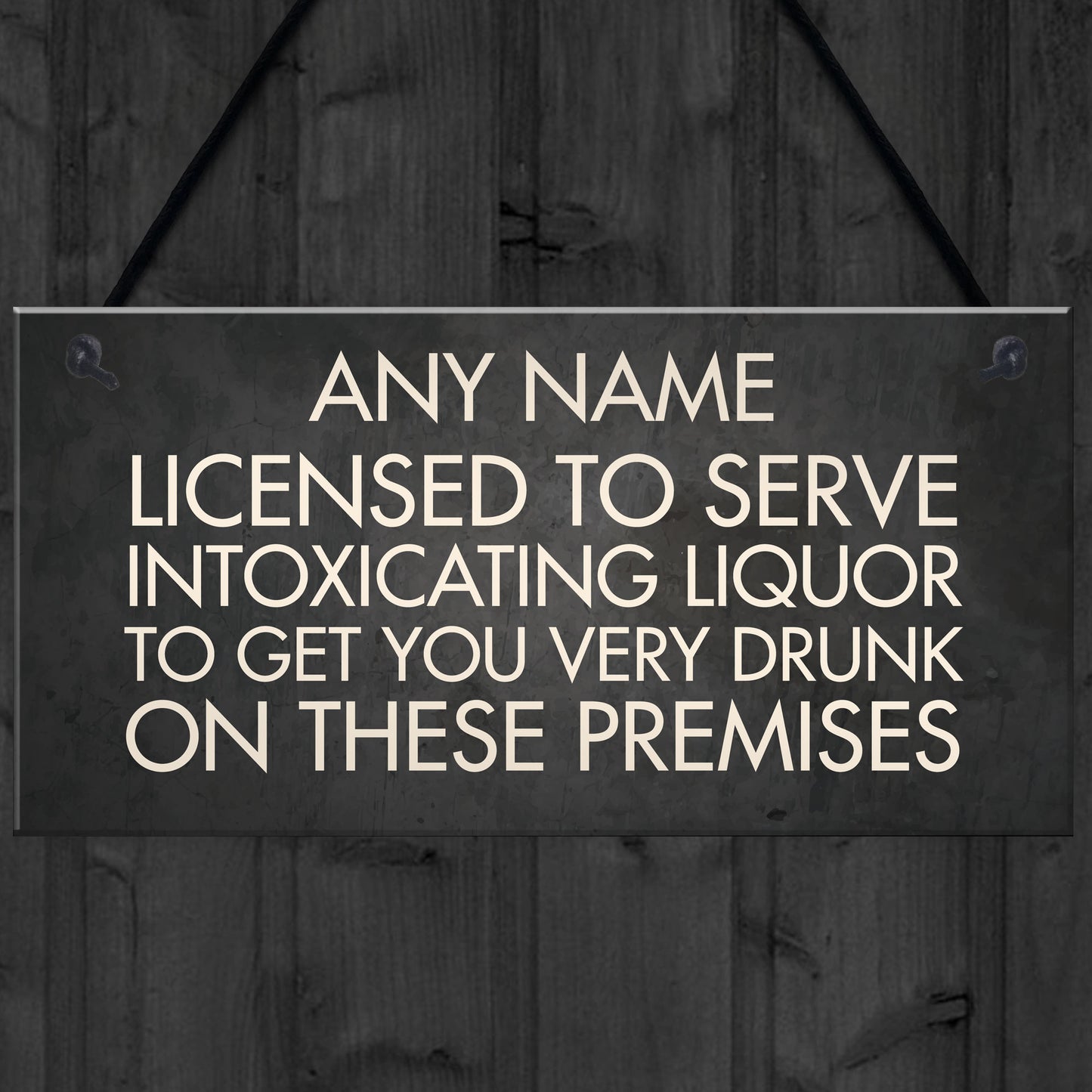 Funny Personalised Home Bar Sign Man Cave Shed Garage Pub