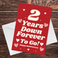 Funny Joke 2nd Anniversary Card For Husband Wife Card For Him