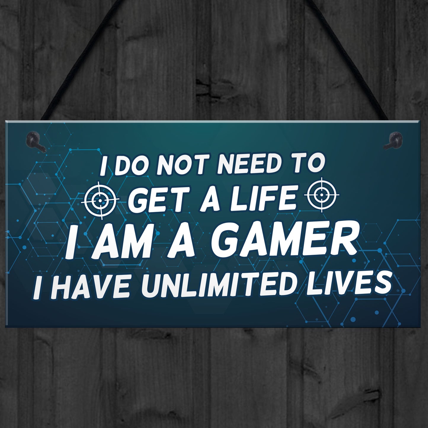 IM A GAMER Sign Funny Gamer Gift Hanging Plaque For Bedroom