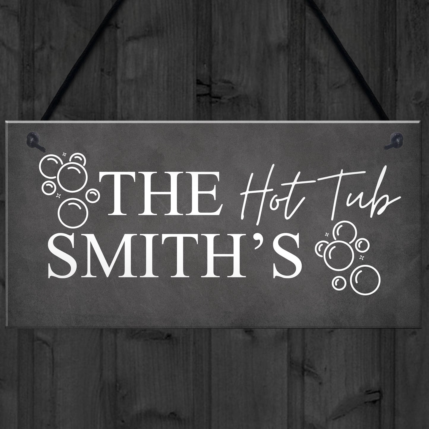 Hot Tub Sign Personalised Hot Tub Accessories Garden Wall Sign