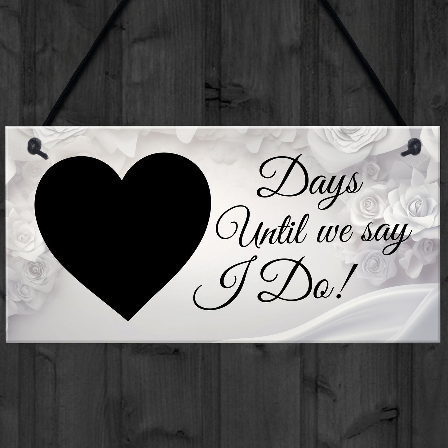 Wedding Countdown Sign Engagement Gifts For Bride Husband To Be